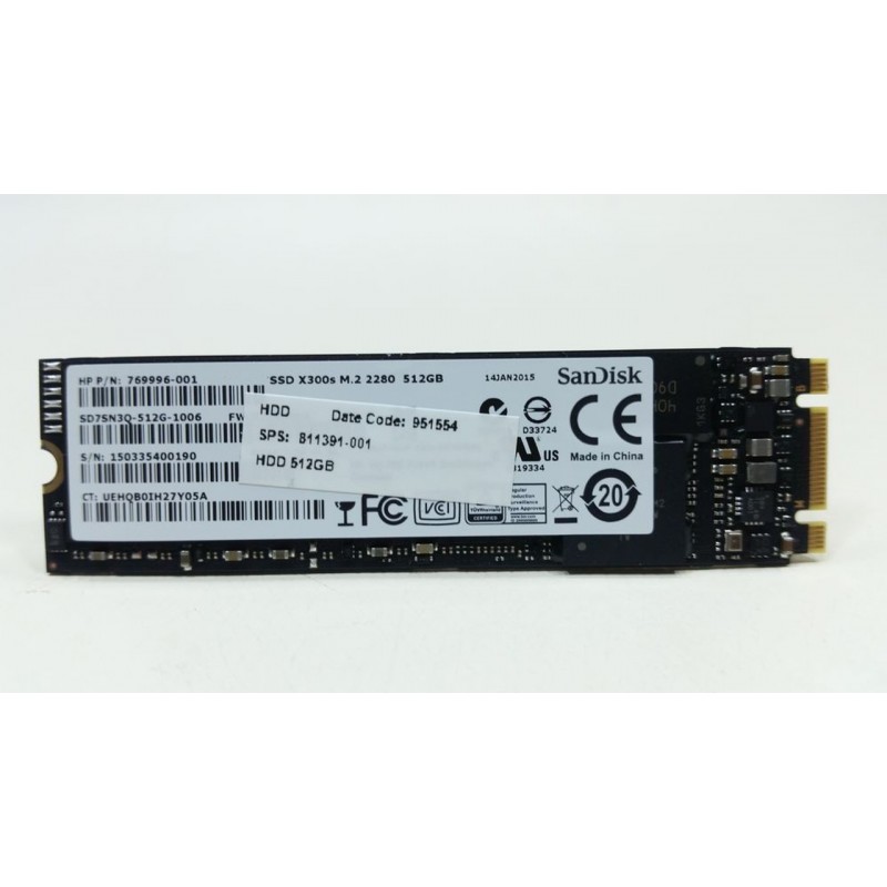 Genuine HP 512GB SSD Hard Drive 798522-001
