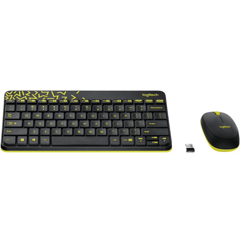Logitech MK240 Nano Wireless Keyboard and Mouse Combo Black