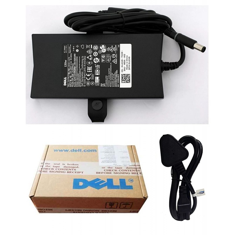 Dell Compatible Laptop Charger 130w  Big Pin Adapter with Power Cable