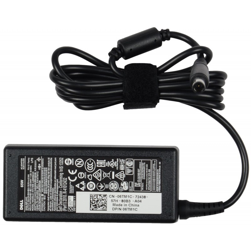 Dell 19.5V 65W 7.4mm Big round pin Laptop Original Adapter
