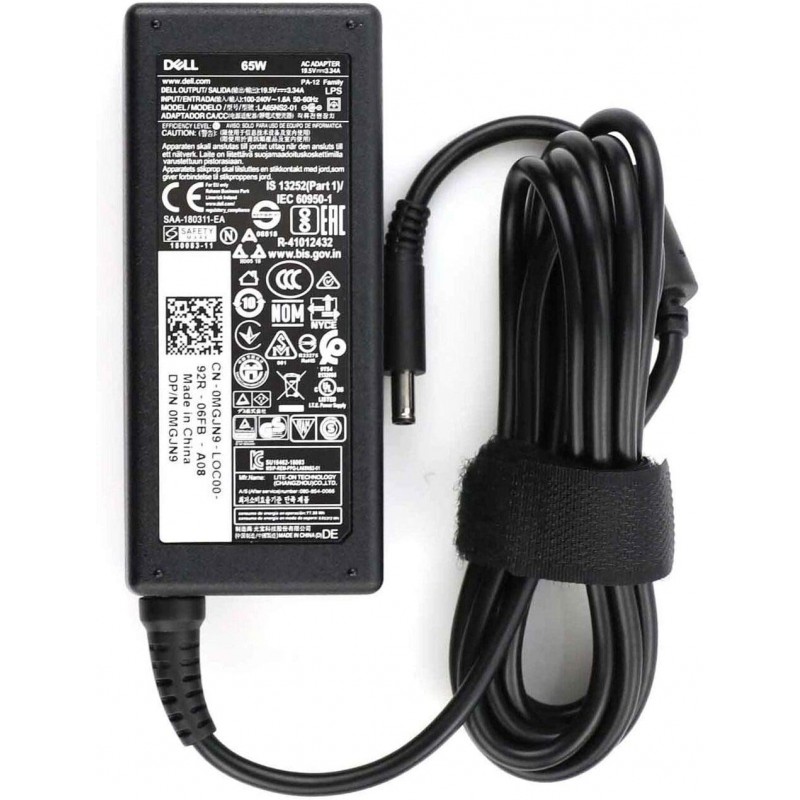 Dell Original 65W 19.5V 4.5mm Pin Laptop Charger Adapter  (Small pin)