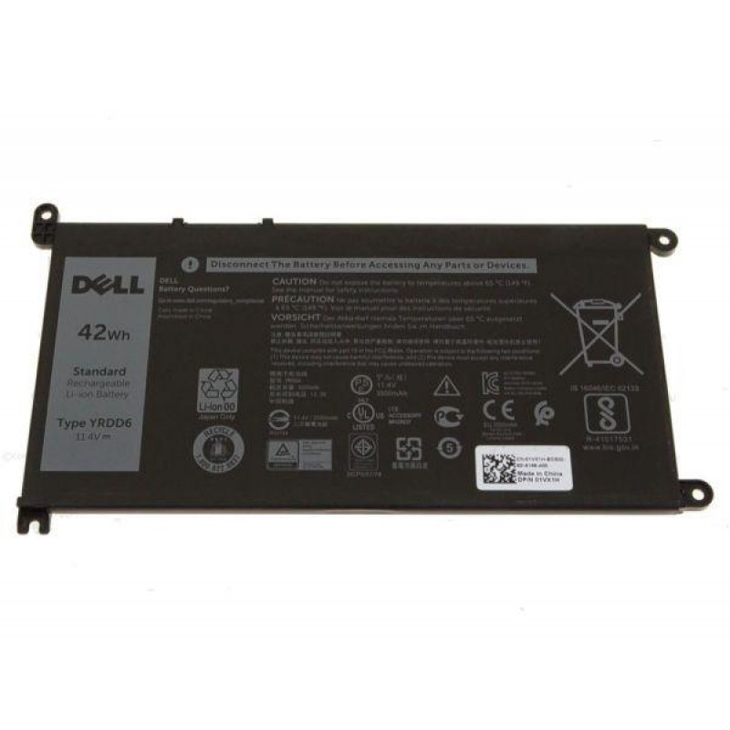 Dell Inspiron 14 (5485) 2-in-1 42wh 3 cell 11.4V Standard Rechargeable Li-ion Original Laptop Battery - YRDD6