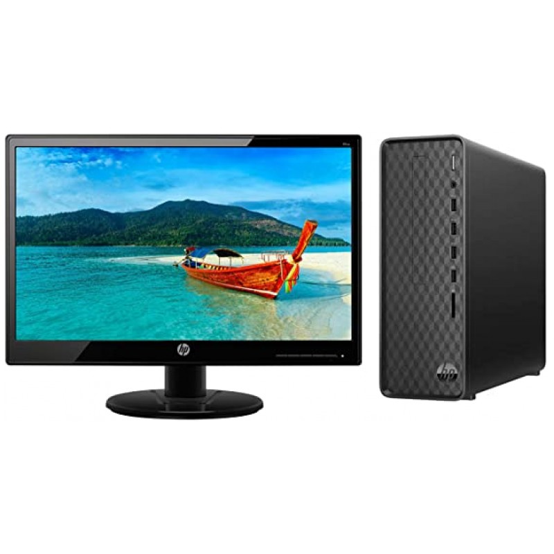 HP Slim SO1-aD0102il Desktop (Quad Core J5005/4GB/1TB/DOS/Integrated Graphics, 19.5"LED Monitor)