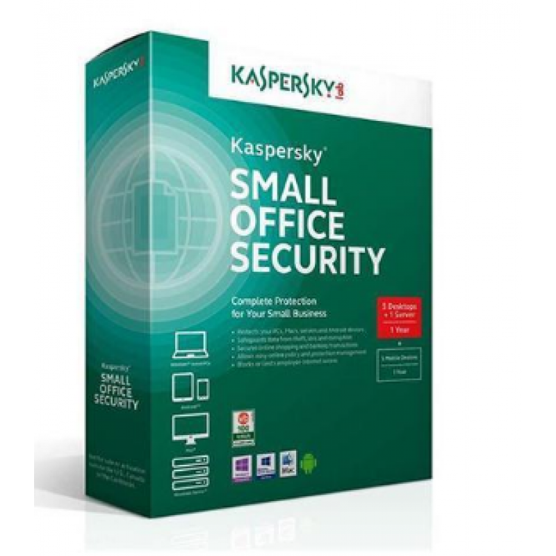 Kaspersky Small Office Security for 5 Users + 5 Mobile + 1 Server
