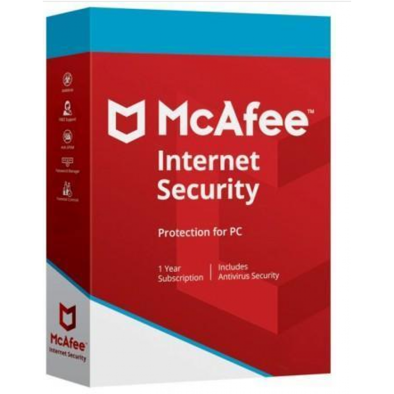 McAfee Internet Security 1 User - 1 Year