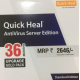 3 Years Renew Quick Heal Antivirus for Server