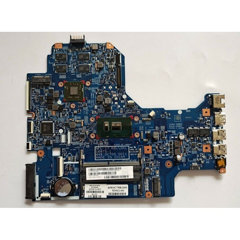 HP Genuine 925618-601 17-BS with I7-7500U Radeon R5 M330 Original Laptop Motherboard