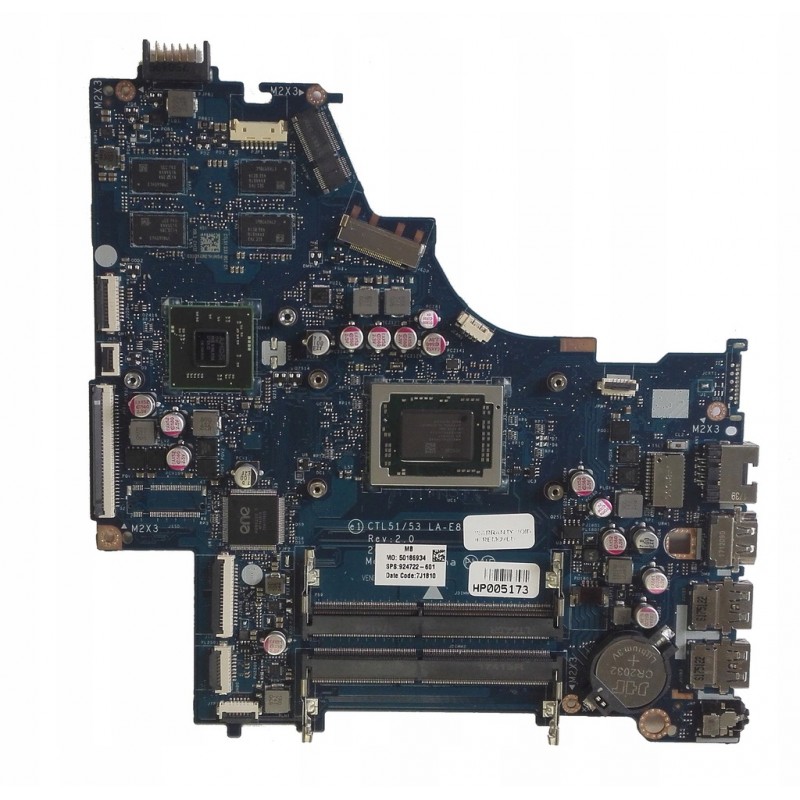 HP Genuine 924722-601 LA-E831P 15-bw Notebook PC A12-9720P Original Laptop Motherboard