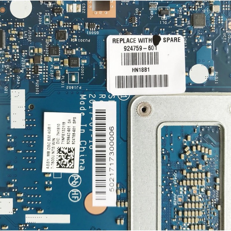 HP 15-bs060wm 15-bs Series Original Laptop motherboard L03792-601 L02827-601 SR3JY