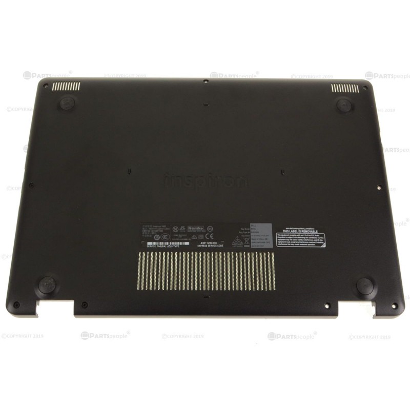 Dell Inspiron 14 3482 Compatible Bottom Base Cover Assembly - 2XMT6