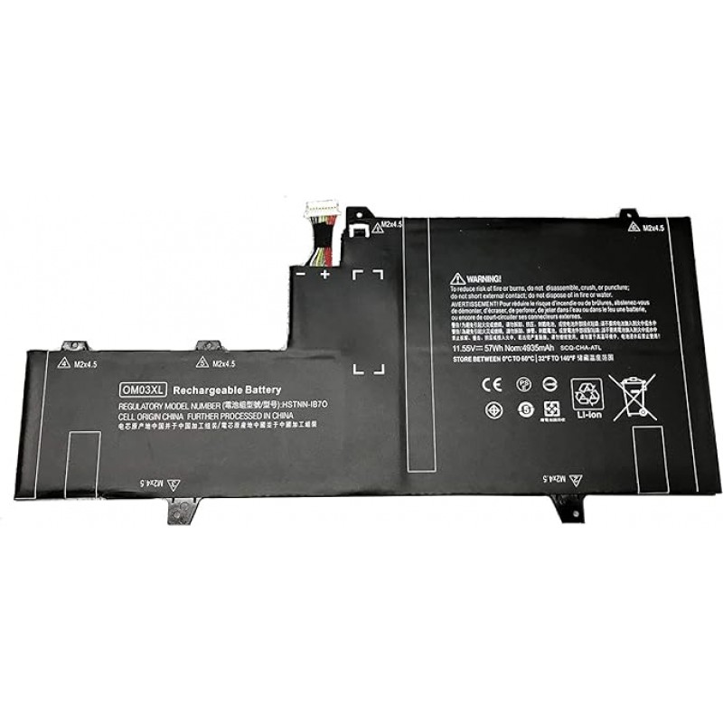 HP OM03XL Laptop OEM Battery 4935mAh Voltage 11.55 V