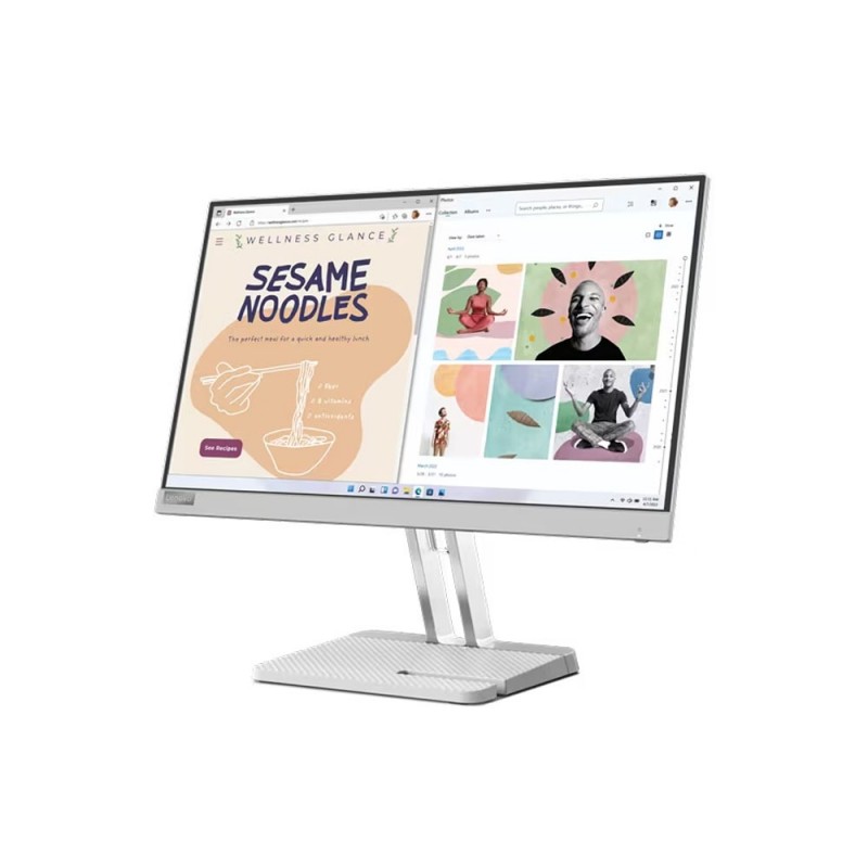 Lenovo Monitor 66BEKAC2IN (L-Series 68.58 cm 27 inch FHD IPS Ultraslim Monitor AMD  FreeSync/ HDMI/ TUV Eye Comfort)