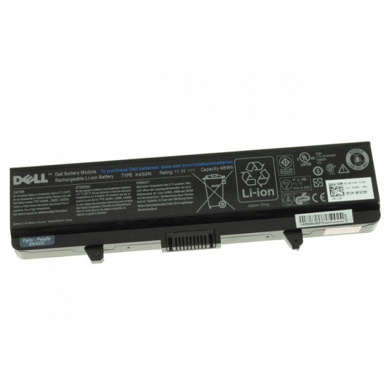 Dell OEM Original Inspiron 1750 Battery Li-Ion 6-cell 48WH-K450N
