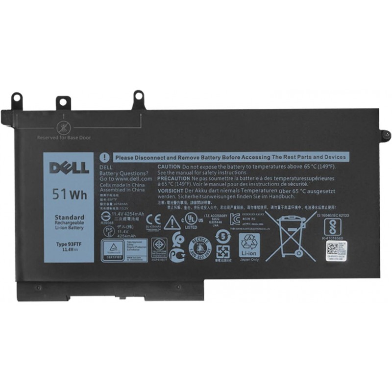Dell OEM Latitude 5290 Internal  93FTF 7.6V 68Wh Laptop Battery