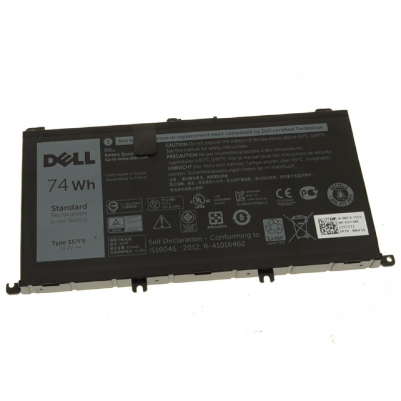 New Dell Inspiron 15 (7567) OEM Original 74Wh 6-cell Laptop Battery - 357F9