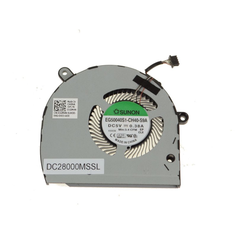 Dell Latitude 5500 CPU Cooling Fan -1GM4N