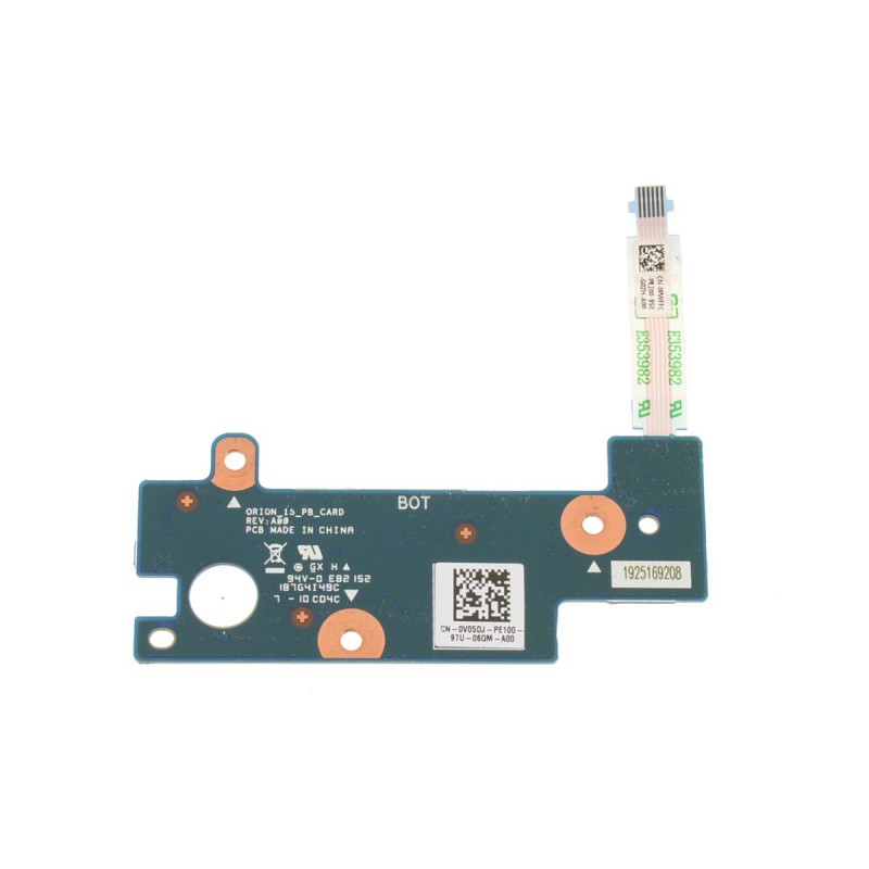 Dell Alienware m17 Power Button Circuit Board with Cable - V05DJ