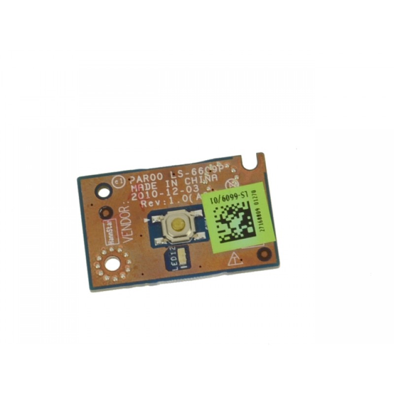Dell Alienware M17xR3 Power Button Circuit Board - N1N6W