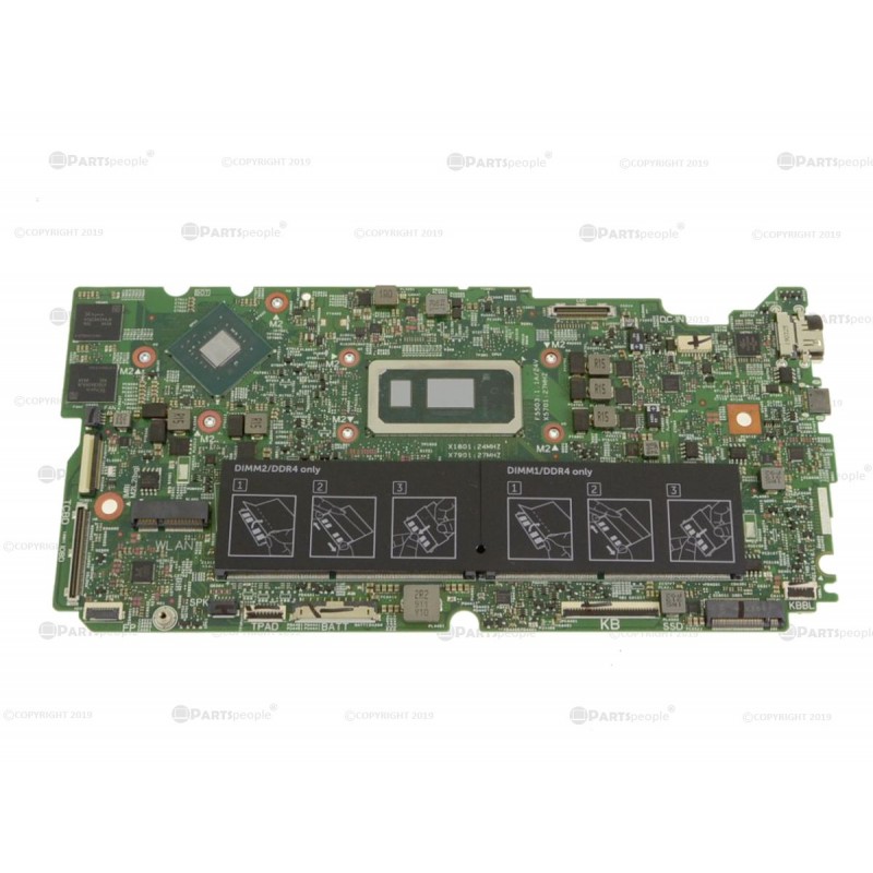 Dell Inspiron 15 (7590) 2-in-1 Compatible Motherboard System Board Core i7 1.8GHz Quad Core and Discrete Nvidia Graphics - X8Y3N
