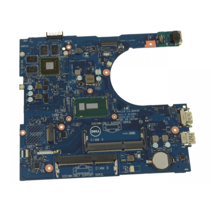 Dell OEM Inspiron 15 (5559) Compatible Motherboard System Board with Integrated Intel Graphics and Intel Core i7 2.5Ghz - 3D Cam - 86V8H