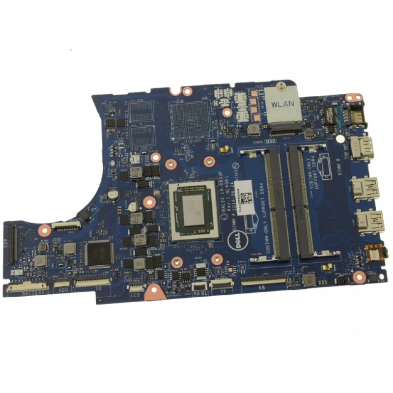 Dell OEM Inspiron 15 (5565) Compatible Motherboard System Board with AMD A12 2.5GHz CPU - UMA - N7GMF