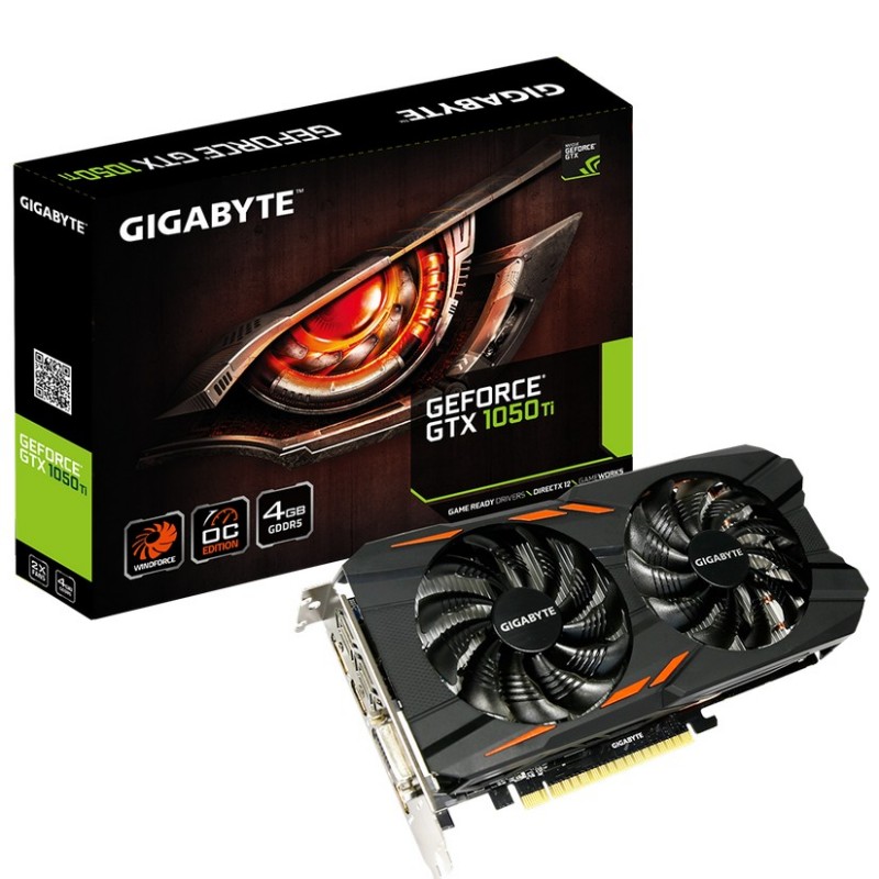 Gigabyte GTX 1050 TI OC Edition 4GB Graphics Card