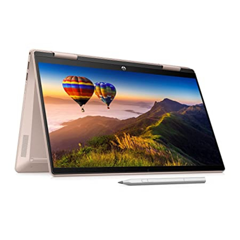 HP Pavilion x360 14 Laptop (12th Gen Core i5 -1235-U15, 16GB/ 512GB SSD, Win 11, MSO 21, 14" FHD Touch Screen, Pale Rose)