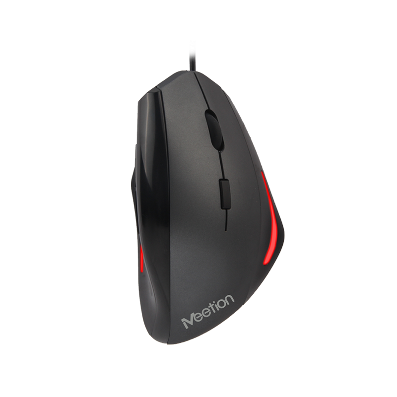 Meetion USB Vertical Mouse Gray / Black 