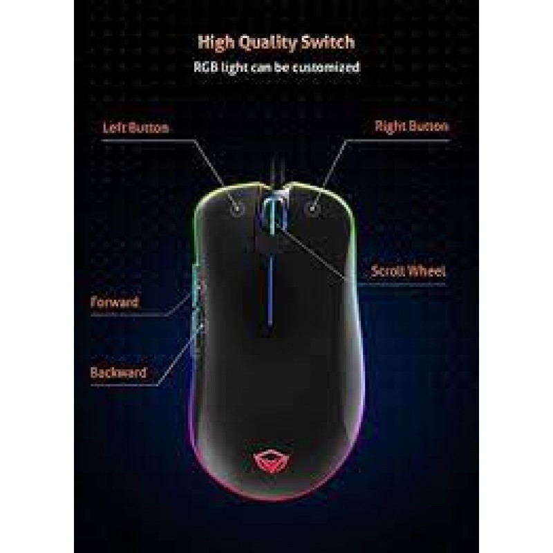 Meetion Lightweight USB Backlit Gaming Mouse MT-GM19