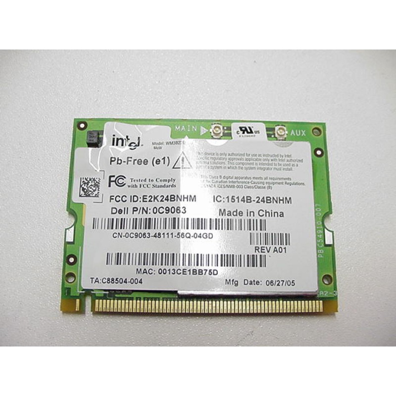 Dell Inspiron 8100 Wireless LAN MiniPCI Card-C9063