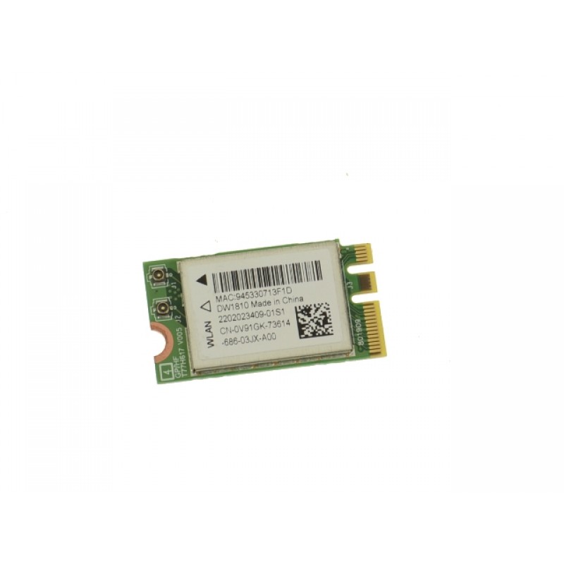 Dell Inspiron 15 (3567) Wireless 1810 DW1810 WLAN WiFi + Bluetooth Card - V91GK
