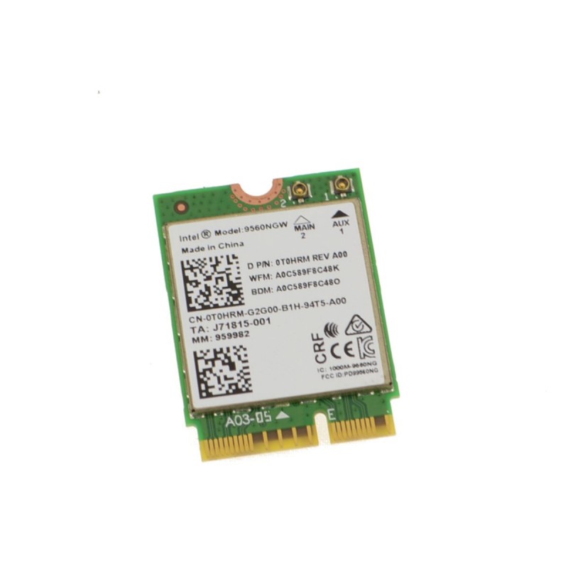 Dell Inspiron 13 (7390) 2-in-1 Wireless-AC 9560 WLAN WIFI Card - T0HRM